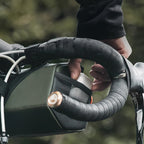 Rockbros 30110054001 dviračio vairaščio krepšys 2,2 l - žalias -- Bicycle Bags