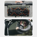 Rockbros 30110054001 dviračio vairaščio krepšys 2,2 l - žalias -- Bicycle Bags