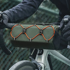 Rockbros 30110054001 dviračio vairaščio krepšys 2,2 l - žalias -- Bicycle Bags