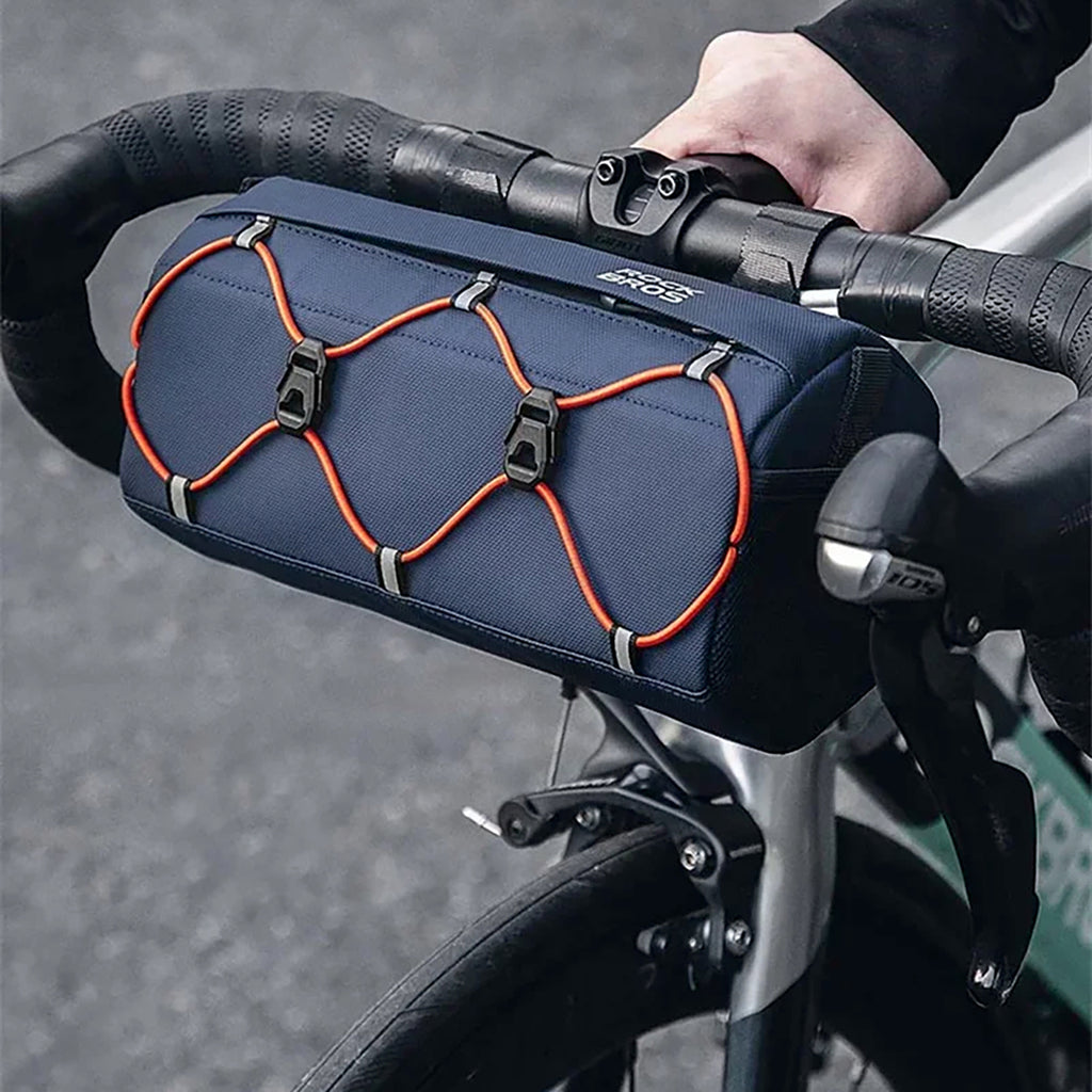 Rockbros 30110054002 dviračio stangos krepšys 2,2 l - mėlynas -- Bicycle Bags