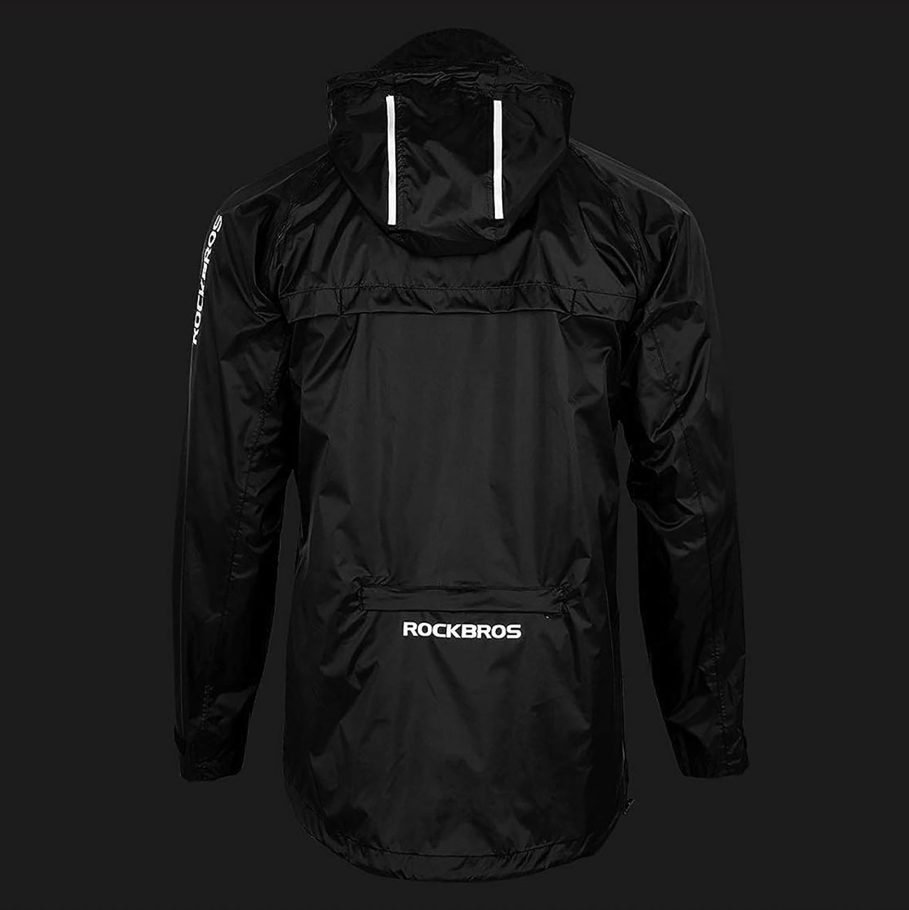 Rockbros YPY013BK2XL Lietaus striukė angliavidis atspartas vėliui XXL - juoda -- Cycling Jackets & Vests
