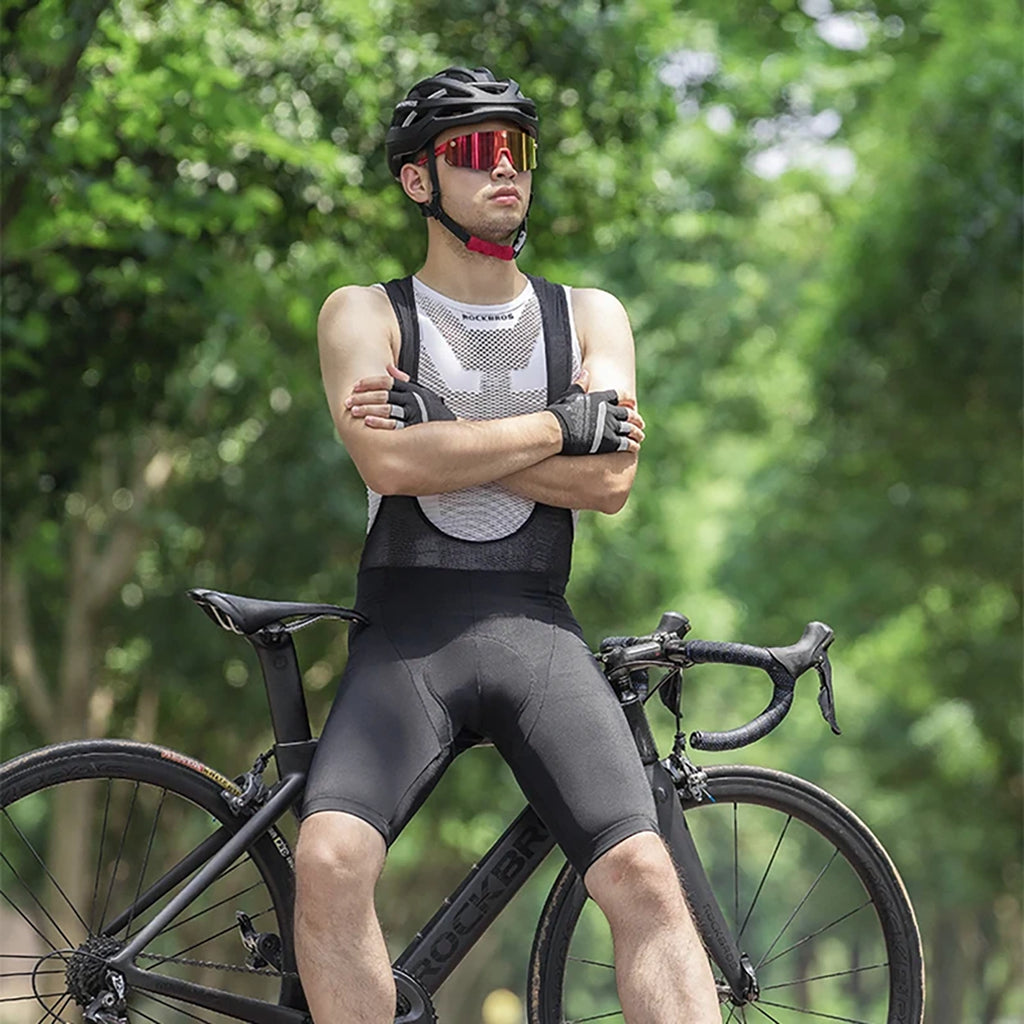 Rockbros RK2002L trumpi atlečių šortai su L intarpu - juoda -- Cycling Shorts & Bib Shorts