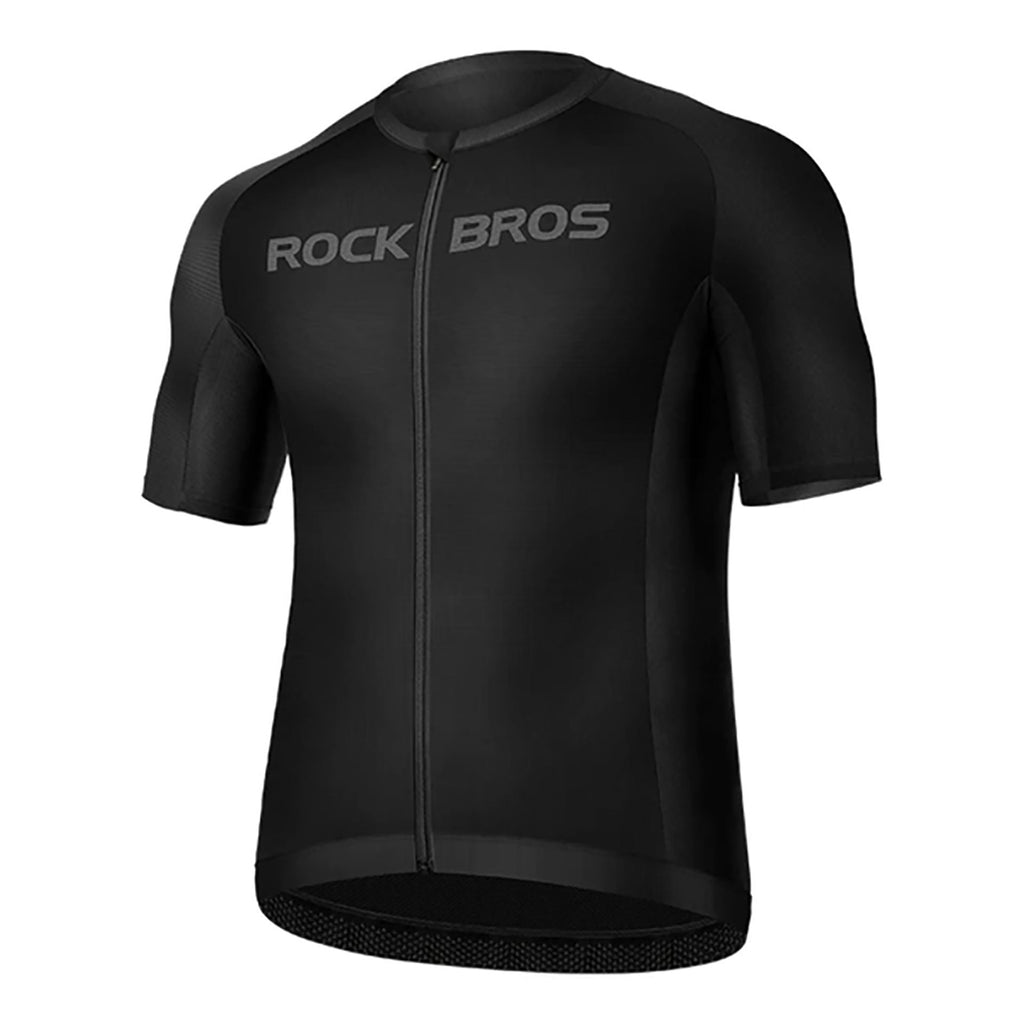 Rockbros 15120002003 trumpomis rankovėmis dviračio marškinėliai L - juodi -- Cycling Jerseys