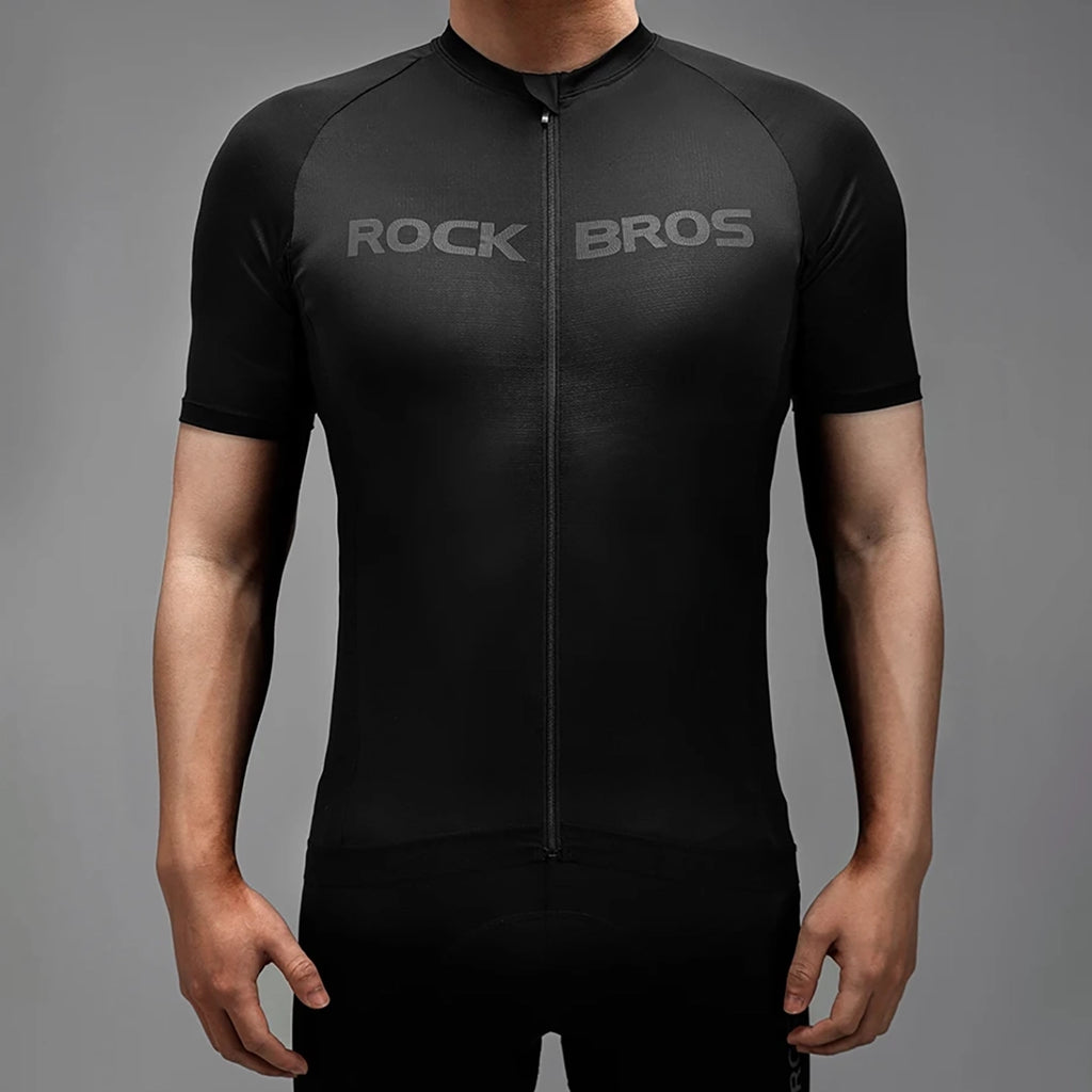Rockbros 15120002006 dviračio marškinėliai su trumpomis rankovėmis XXXL - juodi -- Cycling Jerseys