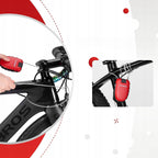Rockbros 32420981001 dviračio spyna su grįžtamuoju kabeliu - raudona -- Bicycle Locks
