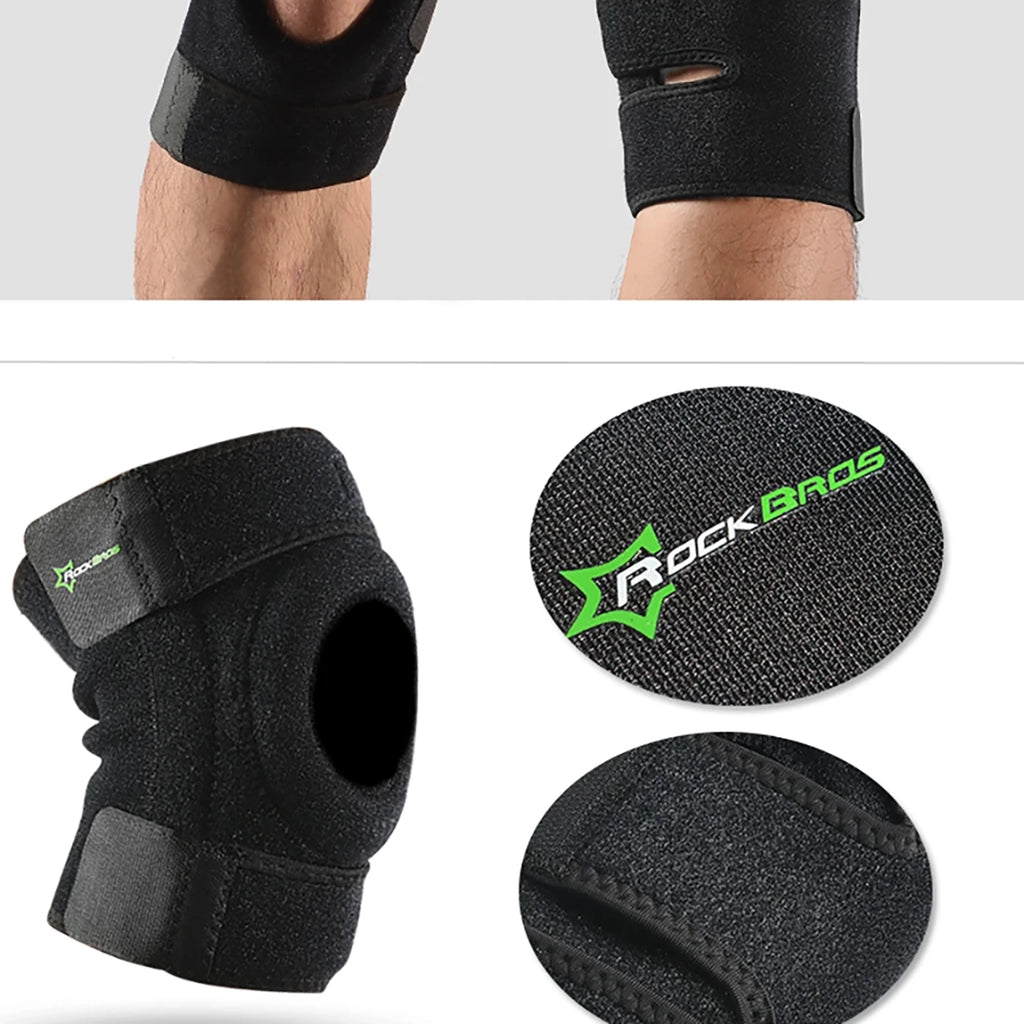 Rockbros LF1106M sporto apsauga kelinio čiupo ir kelio sąnario apsaugai, dydis M - juoda -- Cycling Accessories