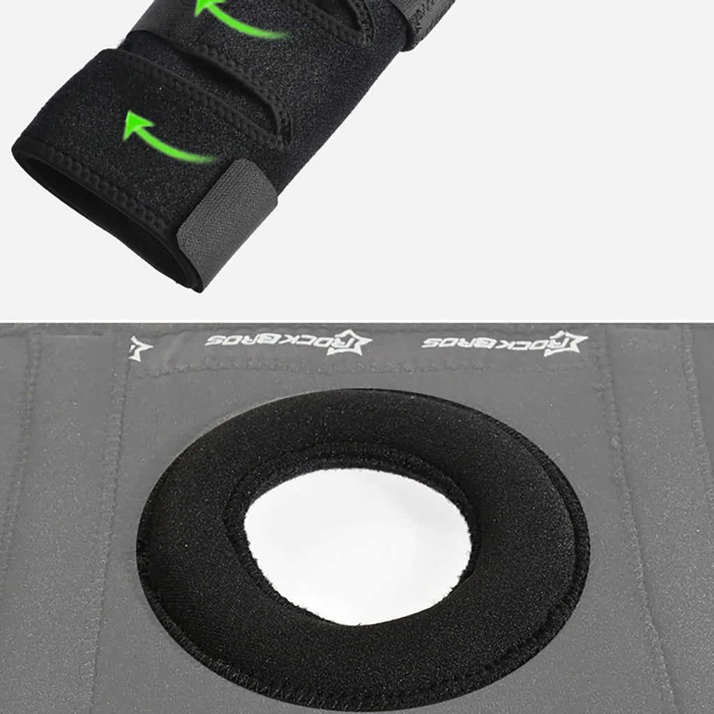 Rockbros LF1106M sporto apsauga kelinio čiupo ir kelio sąnario apsaugai, dydis M - juoda -- Cycling Accessories