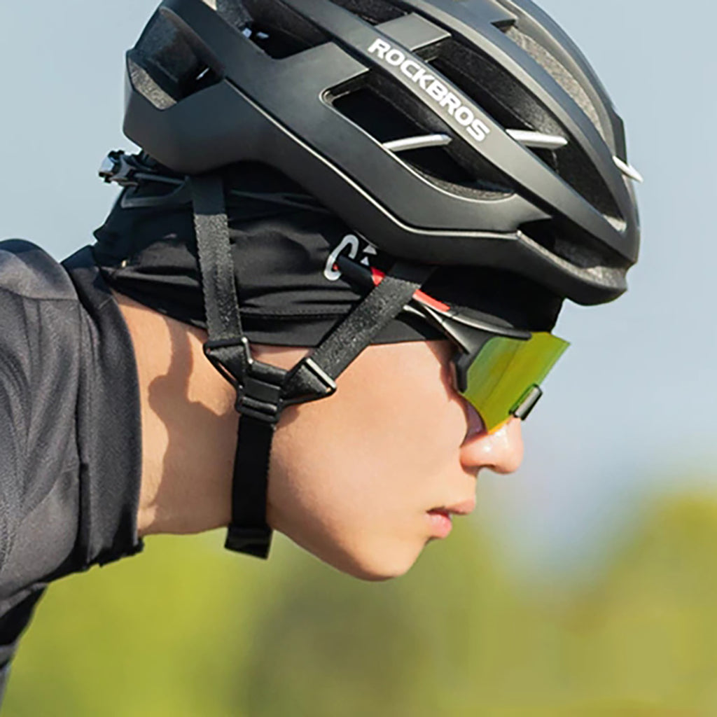 Rockbros YPP037 dviračio kepurė su akies angomis akiniam - juoda -- Cycling Eyewear