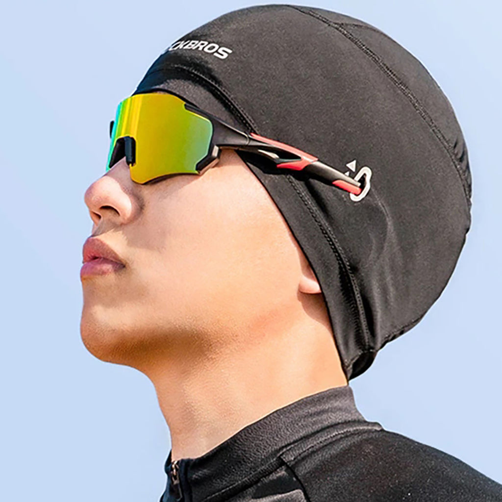 Rockbros YPP037 dviračio kepurė su akies angomis akiniam - juoda -- Cycling Eyewear