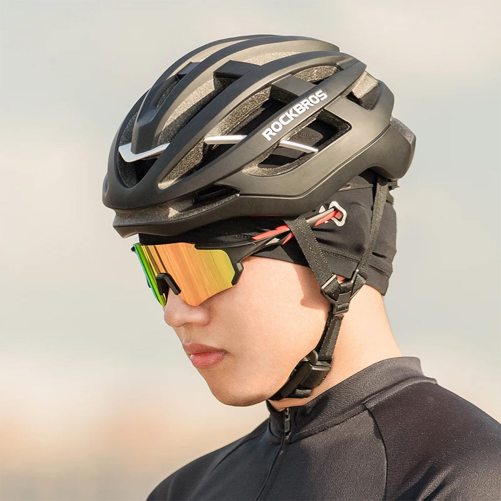 Rockbros YPP037 dviračio kepurė su akies angomis akiniam - juoda -- Cycling Eyewear