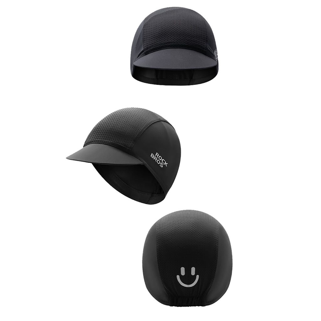 Rockbros 18230005001 dviračio kepurė su viršum - juoda -- Cycling Caps & Headwear