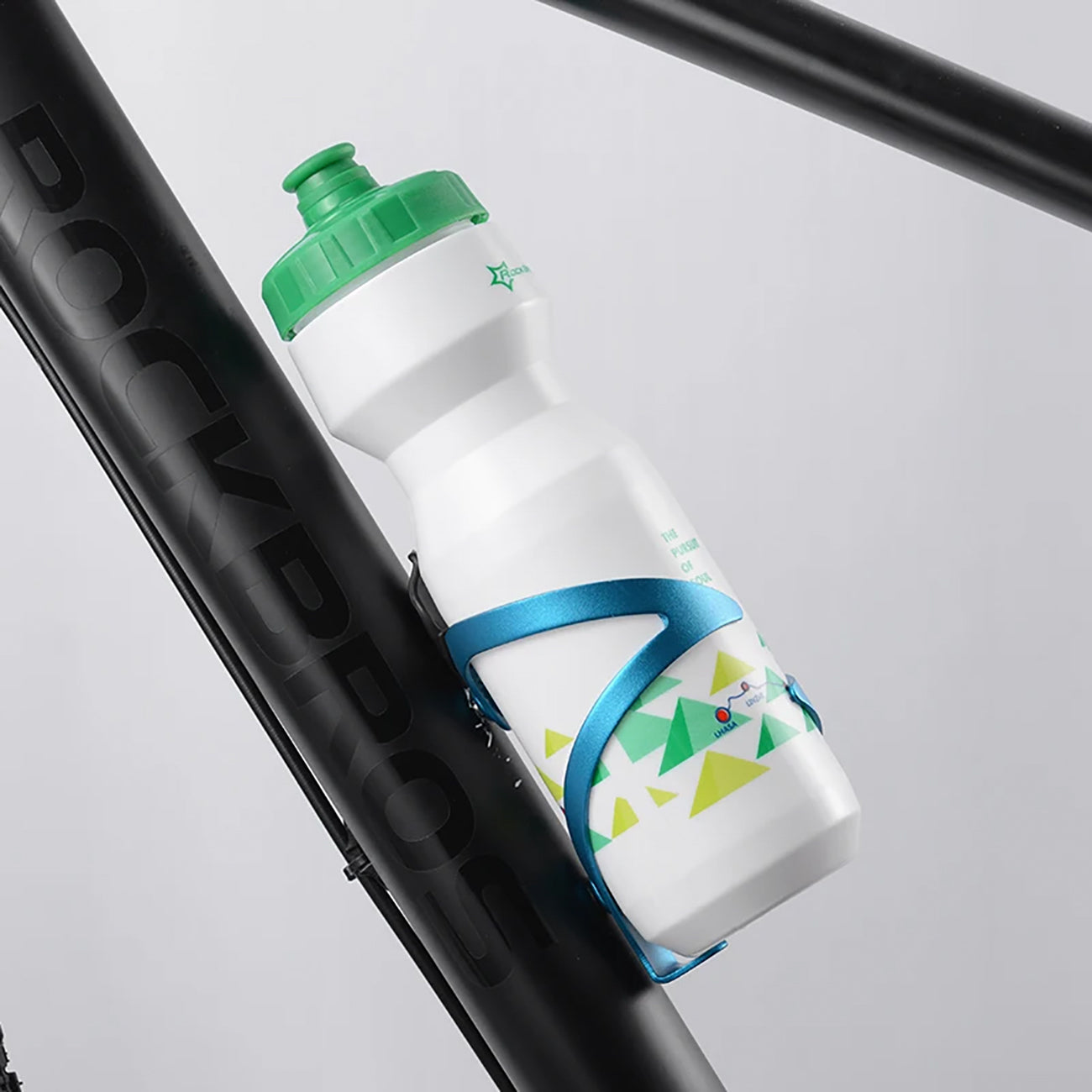 Rockbros 2017-11ABL Aliuminio dviračio butelio laikiklis - mėlynas -- Bicycle Bottle Cages