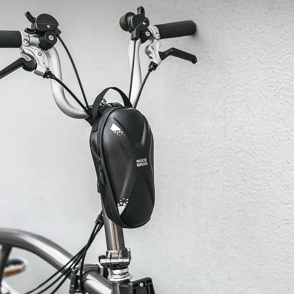 Rockbros krepšys 3011006301 dviračio ar motorolerio stiro lenkimui 1.3 l - juodas -- Bicycle Bags