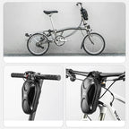Rockbros krepšys 3011006301 dviračio ar motorolerio stiro lenkimui 1.3 l - juodas -- Bicycle Bags