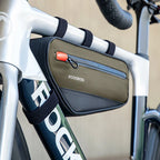 Rockbros 30120079001 dviračio krepšys 1.7 l rėmui - žalias ir juodas -- Bicycle Bags