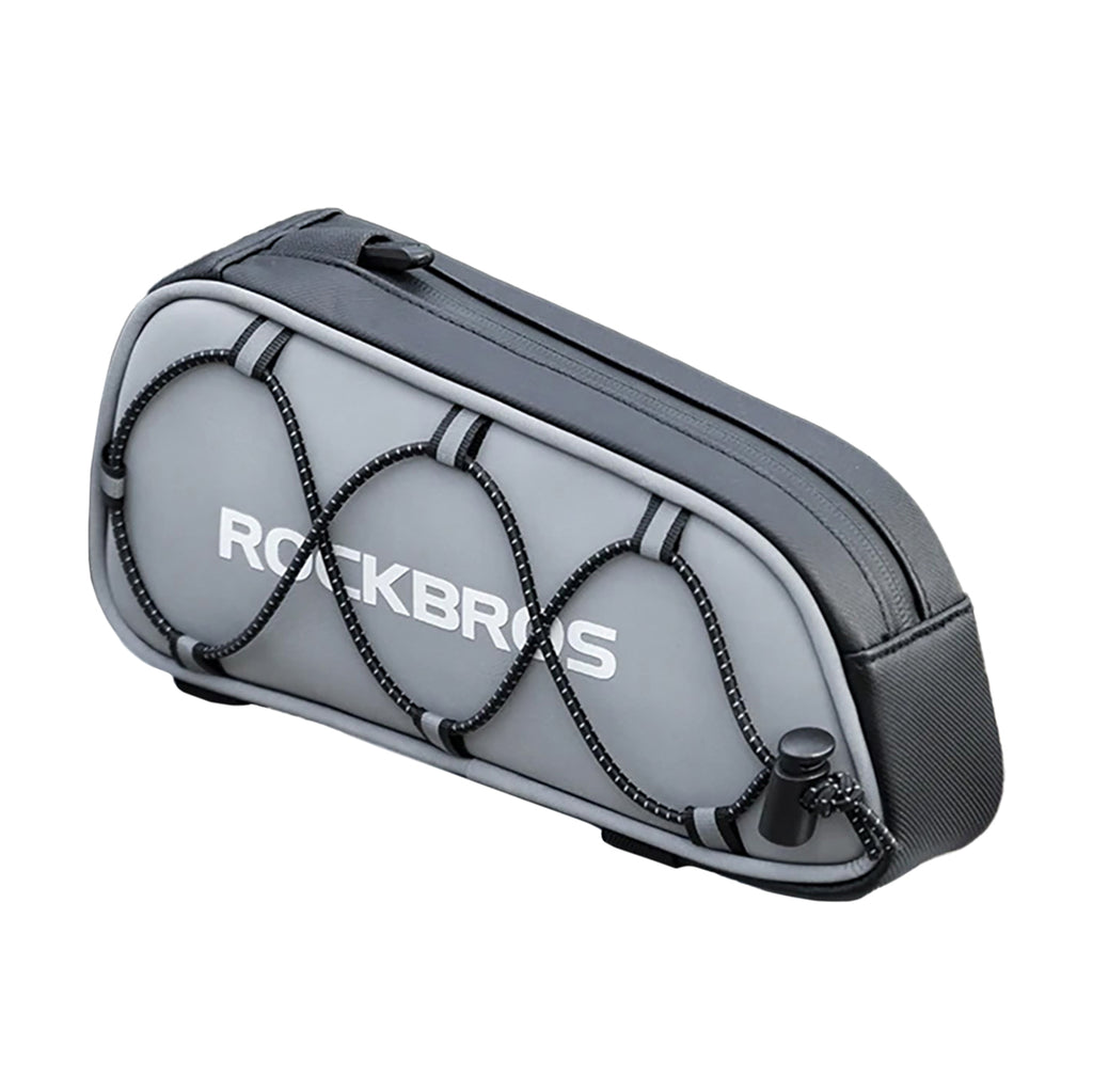 Rockbros 3012010901 dviračio rėmo krepšys 0,9 l - sidabras -- Bicycle Bags