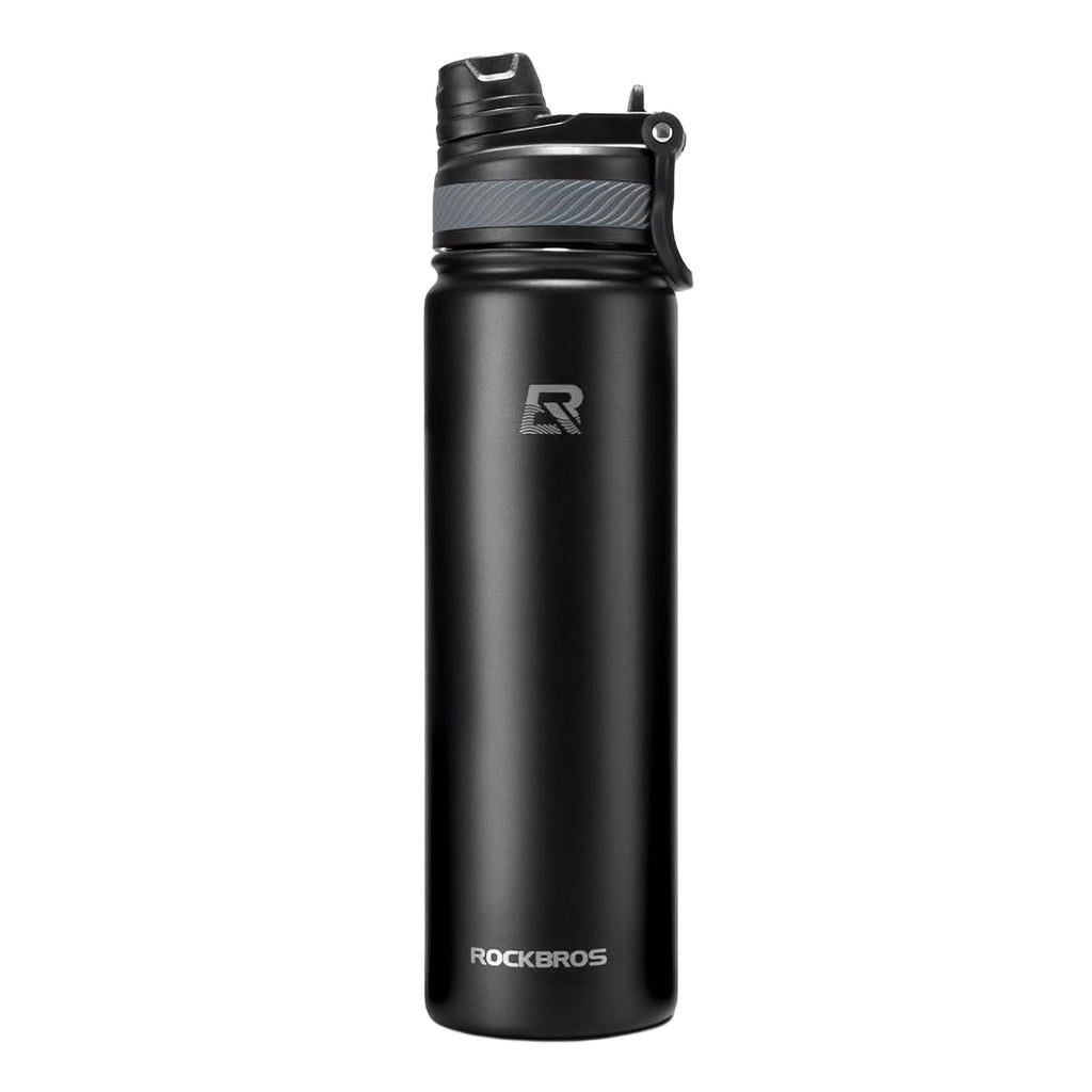 Rockbros 35210029002 terminis dviračio butelis gėrimams 650 ml - juodas -- Cycling Accessories