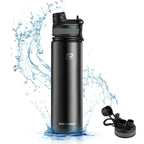 Rockbros 35210029002 terminis dviračio butelis gėrimams 650 ml - juodas -- Cycling Accessories
