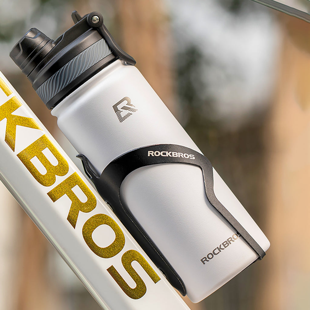 Rockbros 35210029006 šiluminė dviračio gertuvė gėrimams 650 ml - balta -- Cycling Accessories