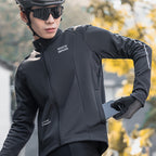 Rockbros ilgais rankovais rudens/žiemos dviračio striukė, dydis M - juoda -- Cycling Jackets & Vests