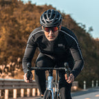 Rockbros ilgais rankovais rudens/žiemos dviračio striukė, dydis M - juoda -- Cycling Jackets & Vests