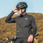 Rockbros ilgais rankovais rudens/žiemos dviračio striukė, dydis M - juoda -- Cycling Jackets & Vests