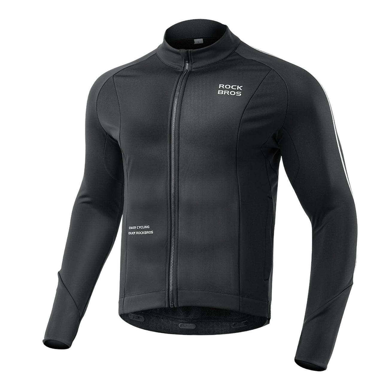 Rockbros Rudenio/Žiemos ilgomis rankovėmis dviračio striukė XL - Juoda -- Cycling Jackets & Vests
