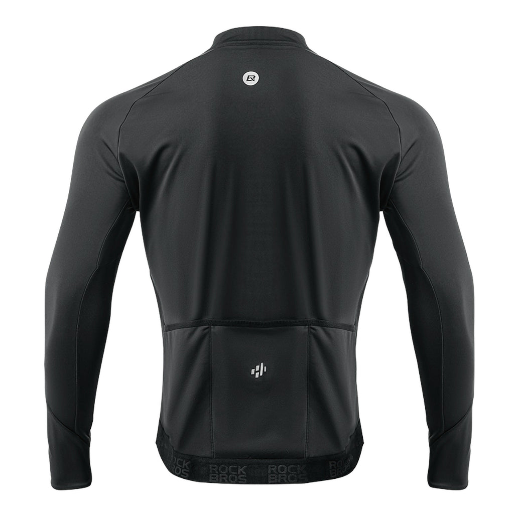 Rockbros Rudenio/Žiemos ilgomis rankovėmis dviračio striukė XL - Juoda -- Cycling Jackets & Vests