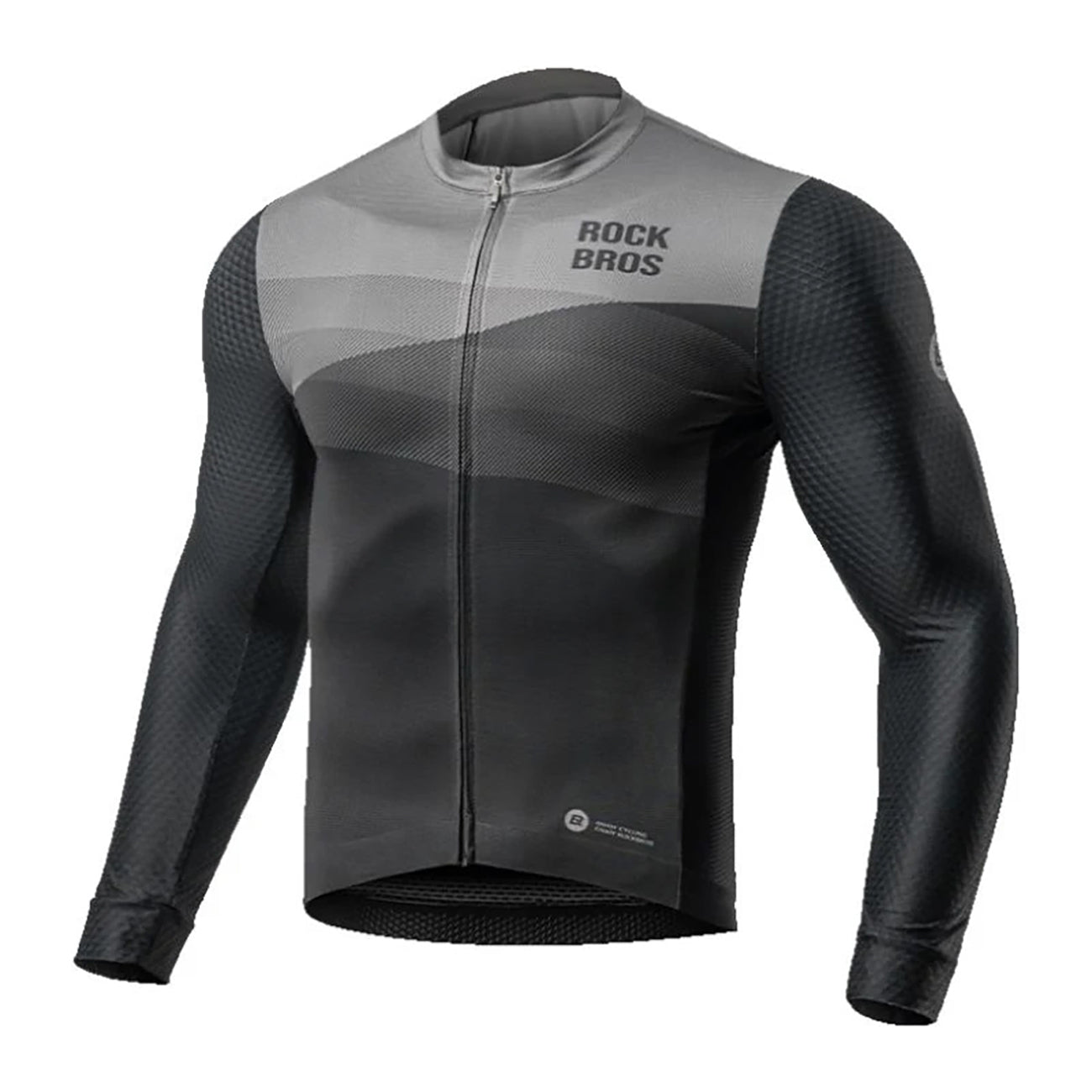 Rockbros 15120009002 ilgomis rankovėmis dviračio trikotažas Pavasaris/Vasara M - Juoda -- Cycling Jerseys