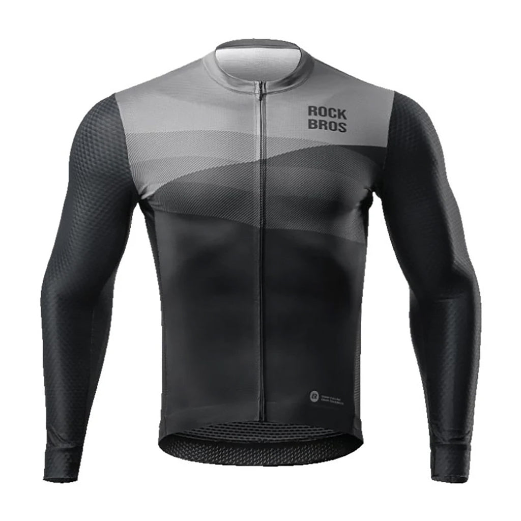 Rockbros 15120009005 ilgomis rankovėmis dviračio trikotažas Pavasaris/Vasara XXL - Juoda -- Cycling Jerseys