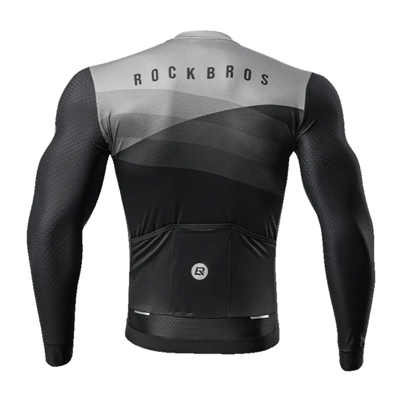 Rockbros 15120009005 ilgomis rankovėmis dviračio trikotažas Pavasaris/Vasara XXL - Juoda -- Cycling Jerseys