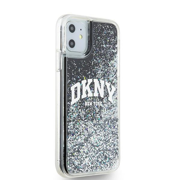 DKNY Liquid Glitter Big Logo dėklas iPhone 11/XR – juodas -- iPhone 11