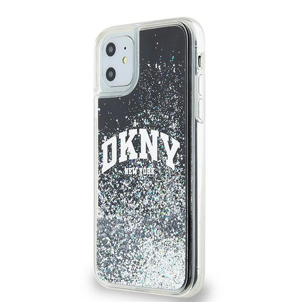 DKNY Liquid Glitter Big Logo dėklas iPhone 11/XR – juodas -- iPhone 11