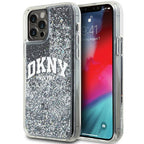 DKNY Liquid Glitter Big Logo dėklas iPhone 12/12 Pro – juodas -- iPhone 12