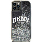 DKNY Liquid Glitter Big Logo dėklas iPhone 12/12 Pro – juodas -- iPhone 12