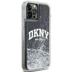 DKNY Liquid Glitter Big Logo dėklas iPhone 12/12 Pro – juodas -- iPhone 12