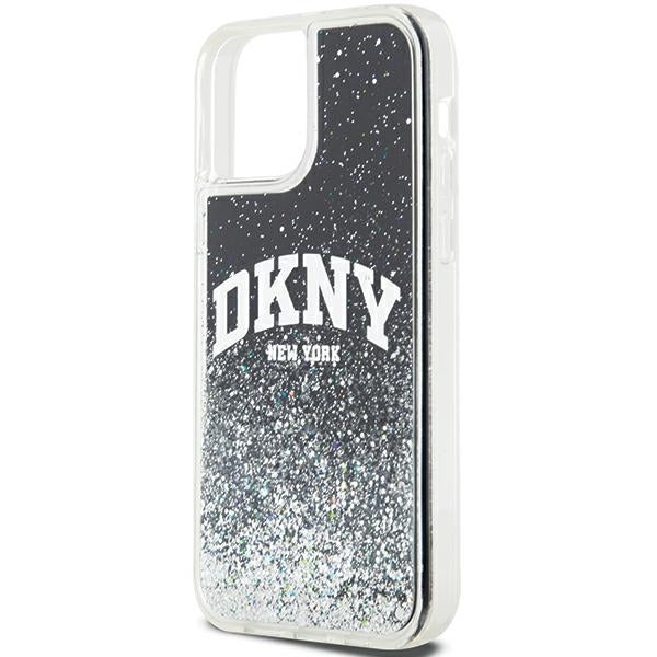 DKNY Liquid Glitter Big Logo dėklas iPhone 12/12 Pro – juodas -- iPhone 12