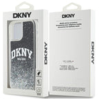 DKNY Liquid Glitter Big Logo dėklas iPhone 12/12 Pro – juodas -- iPhone 12