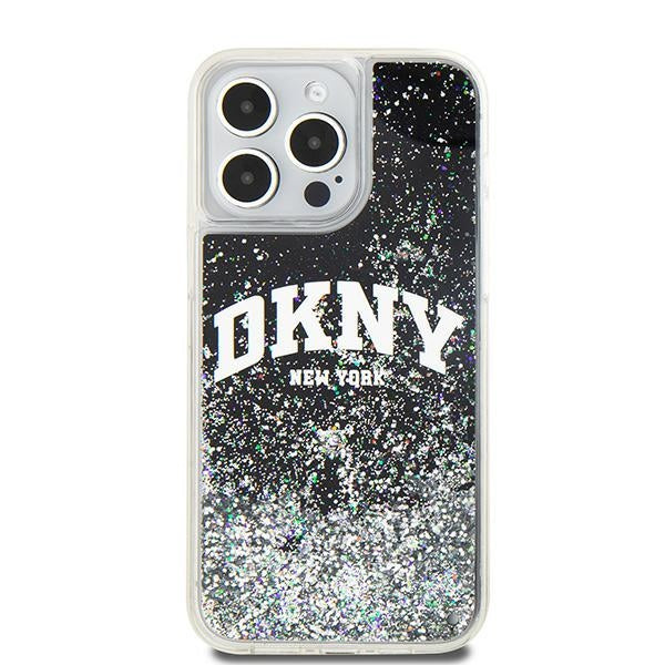 DKNY blizgantis dėklas iPhone 13 Pro Max – juodas