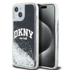DKNY blizgus dėklas iPhone 14/15/13 – juodas