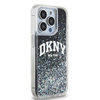 DKNY Liquid Glitter dėklas iPhone 15 Pro – juodas -- iPhone 15 Pro