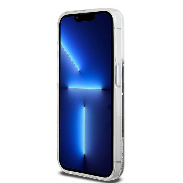 DKNY Liquid Glitter dėklas iPhone 15 Pro – juodas -- iPhone 15 Pro