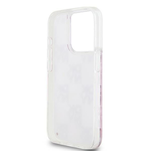DKNY Liquid Glitter Multilogo dėklas iPhone 15 Pro – rožinis