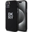 DKNY silikoninis dėklas iPhone 15 Plus / 14 Plus – juodas