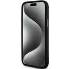 DKNY silikoninis dėklas iPhone 15 Plus / 14 Plus – juodas
