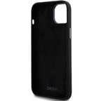 DKNY silikoninis dėklas iPhone 15 Plus / 14 Plus – juodas