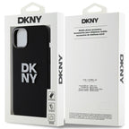 DKNY silikoninis dėklas iPhone 15 Plus / 14 Plus – juodas
