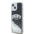 DKNY Liquid Glitter Big Logo dėklas iPhone 15/14/13 – juodas