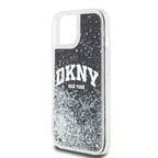 DKNY Liquid Glitter Big Logo dėklas iPhone 15/14/13 – juodas