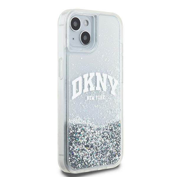 DKNY blizgus dėklas iPhone 15/14/13 – baltas -- iPhone 15